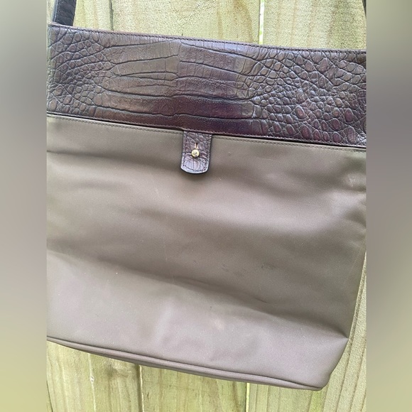 Banana Republic Nylon & Leather Shoulder Bag - Picture 2 of 6